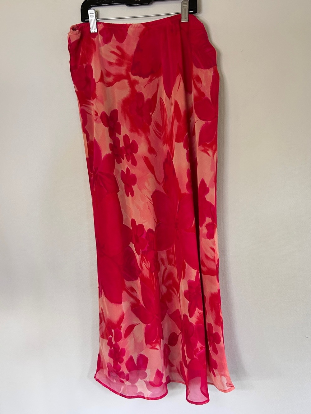 Vintage Y2K Whimsical Floral Sheer Overlay Maxi Slip Skirt Fairy Garden Party M - Picture 3 of 7